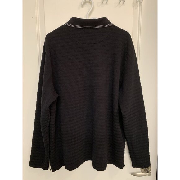 Ted Baker Polo Long Sleeve Men’s XXL Black Shirt - Picture 4 of 8